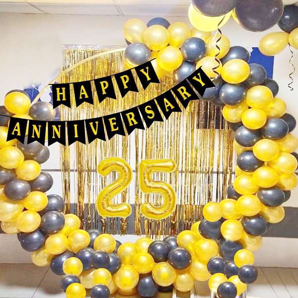 Happy Anniversary Balloon Set Of 5 - Wanna Party